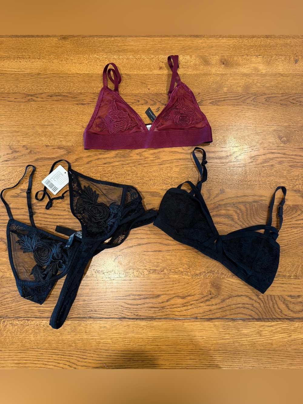 Urban Outfitters Size Medium Lace Strappy Bralettes